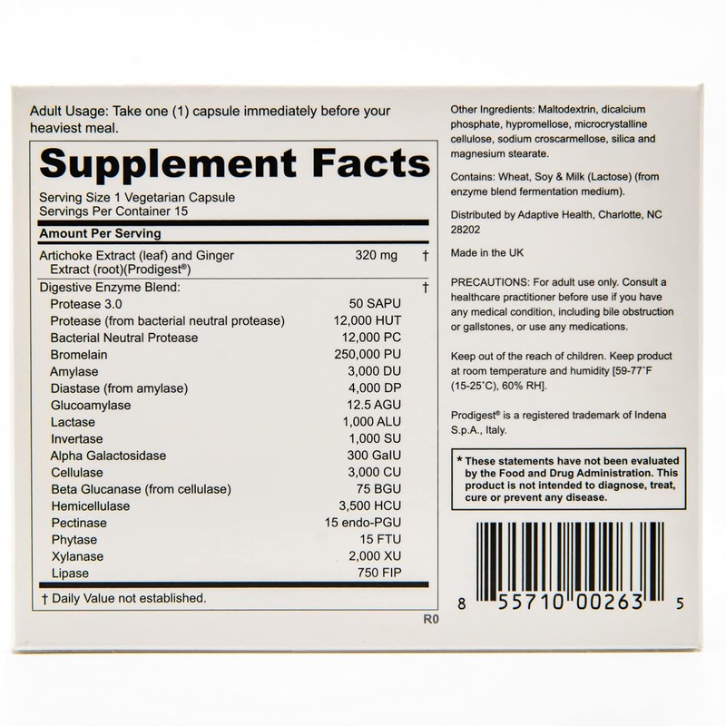 Peptiva Digestive Enzyme Supplement + ProDigest - Helps with Bloating,