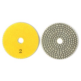 4" Flexible 3 Step Diamond Polishing Pads for Granite Marble Quartz Engineered Stone Sanding