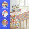 Newbridge Easter Egg Color Explosion Vinyl Flannel Backed Tablecloth, Cheerful