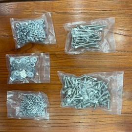 LisylineAuto 120pcs Steel Bolt and 115pcs Nut Kit and 230pcs Spacers for Peterbilt Grille Surround Bolt Nuts Washers Kit Replacement for Peterbilt 379 378 Grill Surround Hood Hardware