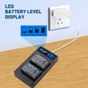 2 Pack EN-EL20 EN-EL20a Battery with Charger Compatible with Nikon