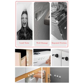 Euiooctory Gummipuffer, 150 Stck Gummif?e Selbstklebend Trpuffer Transparent Anschlagpuffer, Trstopper Wand Gumminoppen fr Glasplatten, Tren, Schr?nke, Schubladen