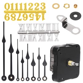 Tanstic Quartz DIY Wall Clock Movement Mechanism Clock Repair Parts Replacement Clock Movement Mechanism with Shaft Length 45/64 Inch