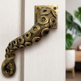 Octopus Door Handle Heavy Duty Gold Door Handle Vintage Door Handle Pull Lever Home Door Handle Decorative Door Handle - Furniture Handle for Doors Vintage Interior Door Handle Tentacle