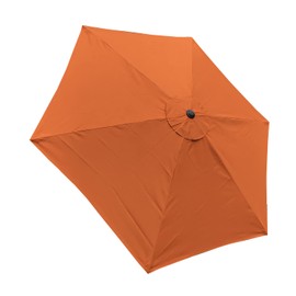 BELLRINO DECOR 10ft 6 ribs Replacement ORANGE STRONG AND THICK Umbrella Canopy (Canopy Only) ORANGE-106