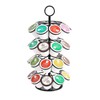 JEBBLAS Metal Carousel Coffee Cup Holder Coffee Pods Holder Holds