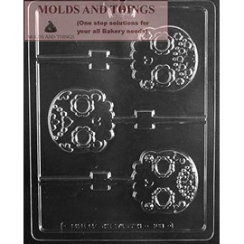 Day of the Dead Skull Lollies Chocolate Candy Mold - SET OF 3