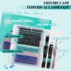 Lash Clusters Kit 320Pcs,40D Eyelash Extension Kit,Lash Bond and Seal