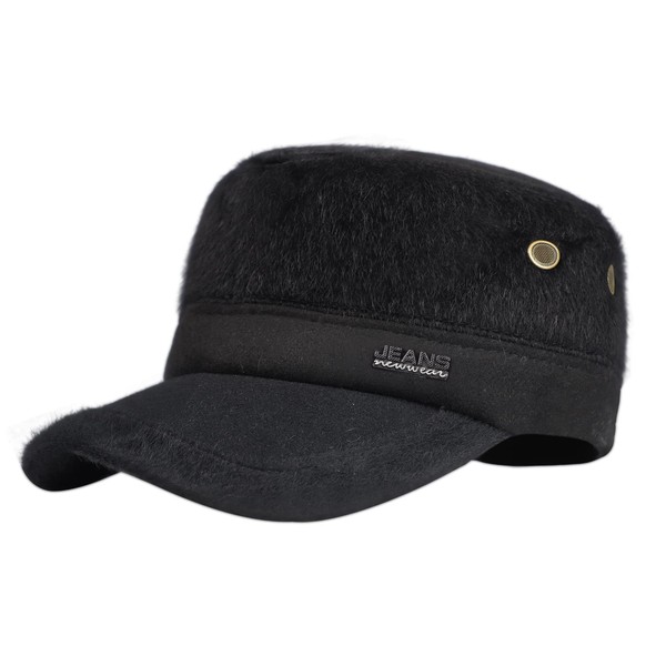 Men's Cap, Cold Weather Hat, Work Hat, Military Cap, Wax