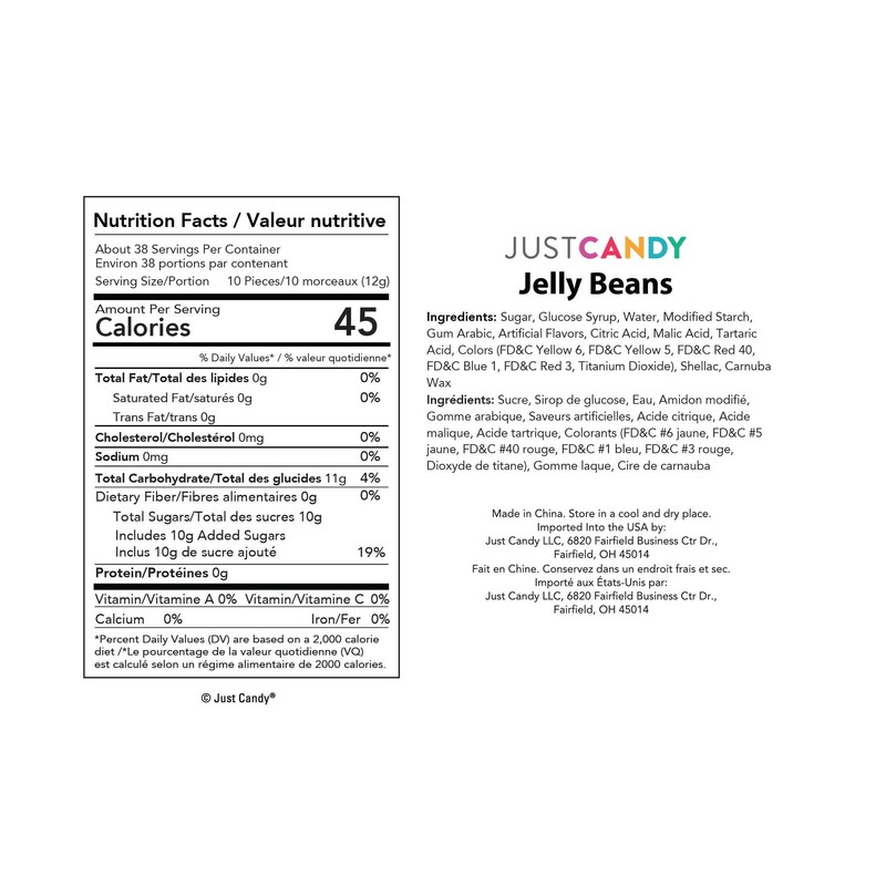 12oz Blue Candy Jelly Beans Blue Raspberry Sweet Jelly Beans