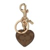 Coach Key Fob 91478 IM/Khaki Key Fob Heart Charm Key