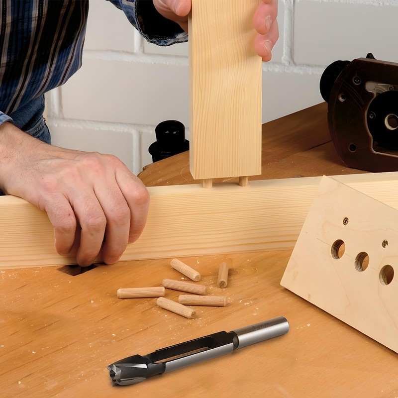 SWAWIS Dowel Tenon Drill Diameter 8 mm, High Carbon Tenon