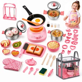 Cogwak Kids Real Cooking Sets Montessori Mini Kitchen Toys for Kids 8-12