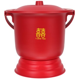 FRCOLOR Spittoon Bucket Portable Urinal Toilet Chamber Pot Enamel Potty Patient Urinal Pot Night Urine Pot Portable Toilets Pee Jug Camping Toilet Household Elder Pp
