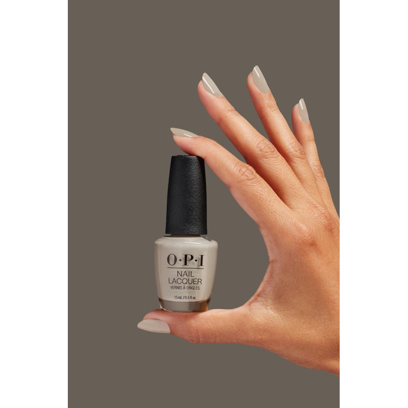 OPI Nail Lacquer Suziâ€™s Pager | Opaque Dark Neutral Gray