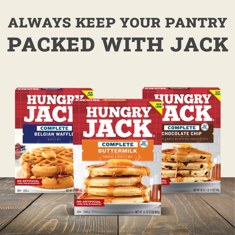 Hungry Jack Complete Buttermilk Pancake & Waffle Mix, 32 oz
