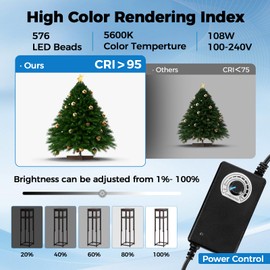 Photo Light Box, Portable 47"x20"x55" Photo Studio Light Box, Shooting Tent Kit with 576 Light Beads and 3 Color Backdrops. Large Lightbox with 6 Stepless Dimming Light Boards for Photography