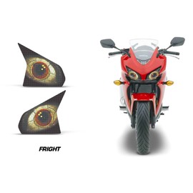 AMR Racing Sport Bike Headlight Eye Graphics Decal Cover Compatible with Honda CBR 500RR 2013-2014 - Fright