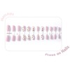 IMRAIN Press on Nails Medium Oval Fake Nails Nude Matte