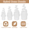 sourcing map 6Pcs Spiral Cone Nozzles, 3/4" Male PP Plastic