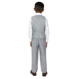 Spring Notion Big Boys' 2-Piece Vest Suit Set Light Grey 10 Vest and Pants