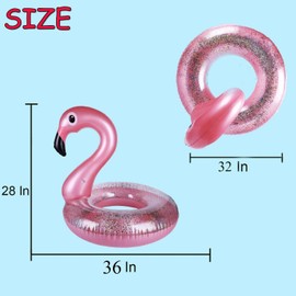 Flamingo Inflatable Pool Swimming Ring Inflatable Flamingo Pool Swimming Ring for Swimming Pool for Adults and Children
