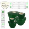 Just Pudding Basins Emerald Green Space Saving Set of Plastic