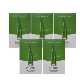 Kim Jeong-moon Aloe [Kim Jeong-moon Aloe] Cure the First Solution Aloe Mask Season 2 50 Sheets Ss (15612594) 1ea / [김정문알로에] 큐어 더 퍼스트 솔루션 알로에 마스크 시즌2 50매 Ss (15612594) 1개
