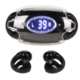 Language Translator Earbuds, 144 Languages BT 5.3 Noise Reduction Earphones with Digital Display, Smart 3 Modes Translation Device for Travel Business (Black)