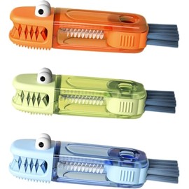 Cepillo Limpiador 3 en 1 para Termos y Botellas – Set de Limpieza con Cepillo para Ranuras y Espátula, Herramienta Multifuncional para Vasos, Tazas, C