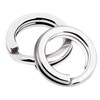 QISHUO Stainless Steel Lures Fishing Split Ring for Jigging Lure