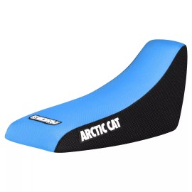 Enjoy Mfg Arctic Cat 50 90 Gripper Seat Cover  2002 - 2005 BLACK/LIGHT BLUE standard #256