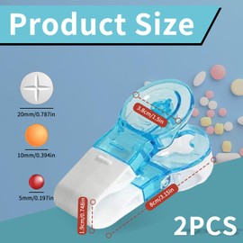 2 Stück Tablettenausdrücker,Tabletten Ausdrücken,Tablettenausdrückhilfe,Tablettenteiler für Alle Tabletten,Tablettenschneider,Tabletten Zerkleinern,Tablettenteiler Vierteln,Tablettentrenner