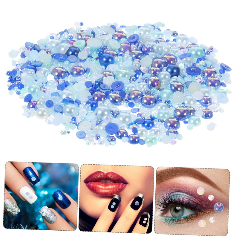 VILLFUL Nail Patch Flatback Pearl and Rhinestones Nail Art Supplies