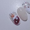 Snow Village Handmade Nail Tips - Almond Short / 스노우