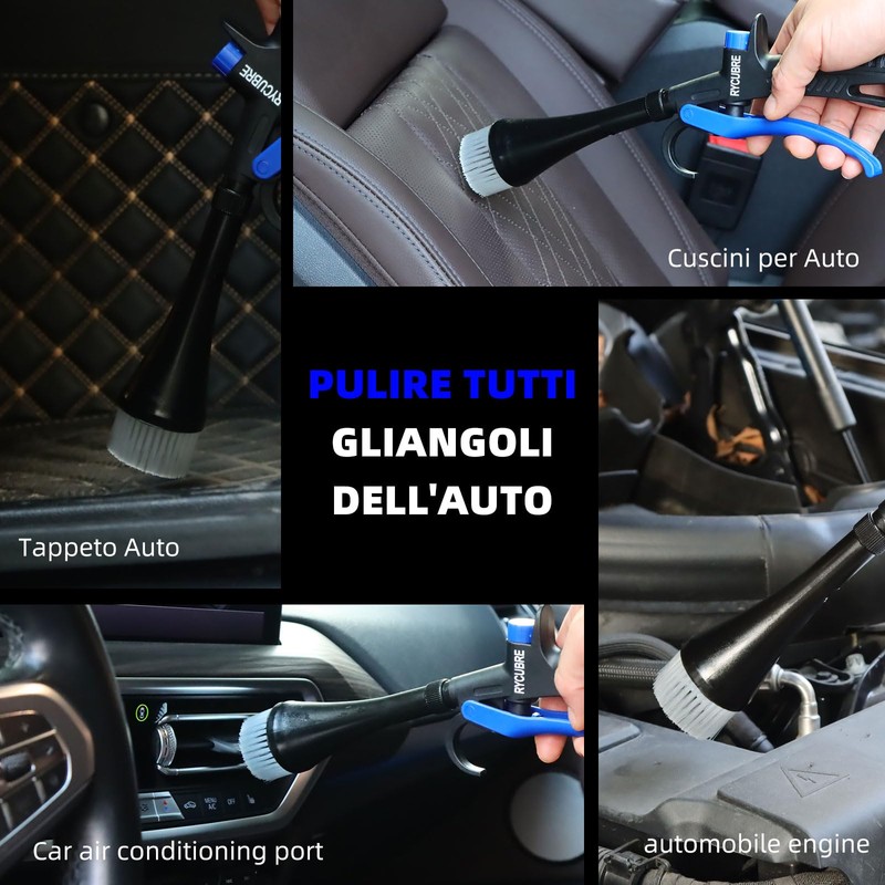 RYCUBRE Tornado Car Cleaning Gun High Pressure Air Blow Gun,