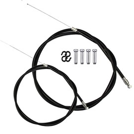 NEPIVDOS Front Rear Bike Brake Cables,Mountain Bicycle Brake Wire Set,for Mountain Bike Road Bike and Common Bike, 4 Cable end crimps,2 S Hook Clips