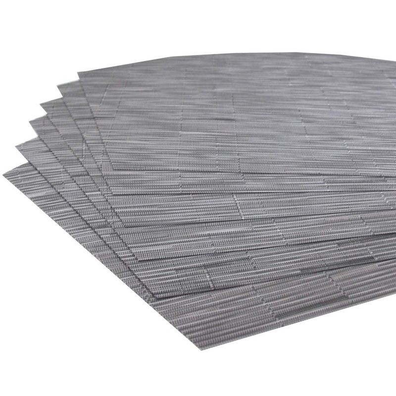 GoTCele Wedge Placemats for Round Dining Table Woven Vinyl Easy