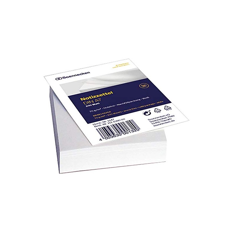 Insoles A7 200Blatt – Office Notelet Box Smaller Items