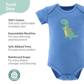 The Peanutshell Baby Boys' Bodysuits, Baby Clothes Boy, Newborn to 24m Baby Body Suits, Infant Boys Outfits, Baby Essentials (Multicolor, 0-3 Months)