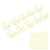 100Pcs Paper Clips Yellow Duck Shape Lightweight Portable Electroplating Process