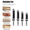 SICWOOD 4pcs Top and Bottom Bearing Flush Trim Router Bit