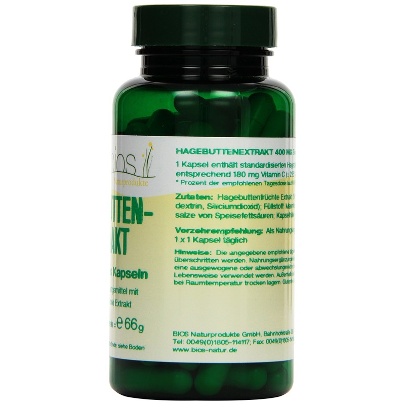 Bios Rosehip Extract 400 mg 100 Capsules Pack of 1