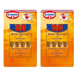Dr. Oetker Bitter-Mandel Aroma 2 Pack 16 ml (Each Pack is 8 ml, 2 x 4 ml) Almond Flavoring
