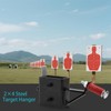 ZENFUN 2 Set 2 Sets 2x4 Steel Target Hanger, T