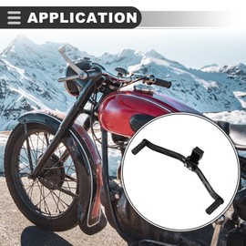 Motoforti Universal Dual Way Gear Shift Lever Footrest Pedal Shifter, CNC Aluminum Alloy, Black, 1 Pcs