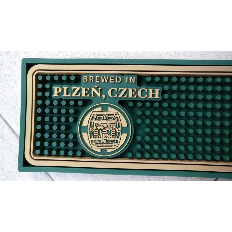 Pilsner Urquell Plzen Czech Professional Bar Mat Spill Mat Rail
