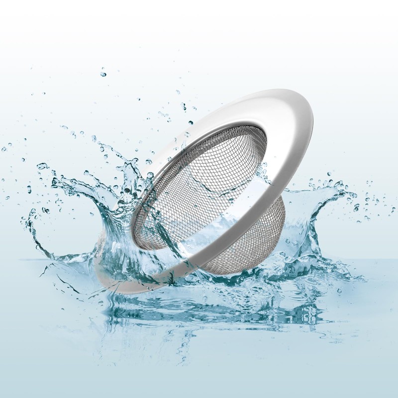 sourcing map 2Pcs Kitchen Sink Drain, Stainless Steel Kitchen Sink