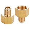 Brass Pipe Adapter - 5/8" SAE Female to 3/8" SAE