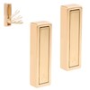 BOXOB 2 Pcs Foldable Gold Wall Hooks, Heavy Duty Brushed